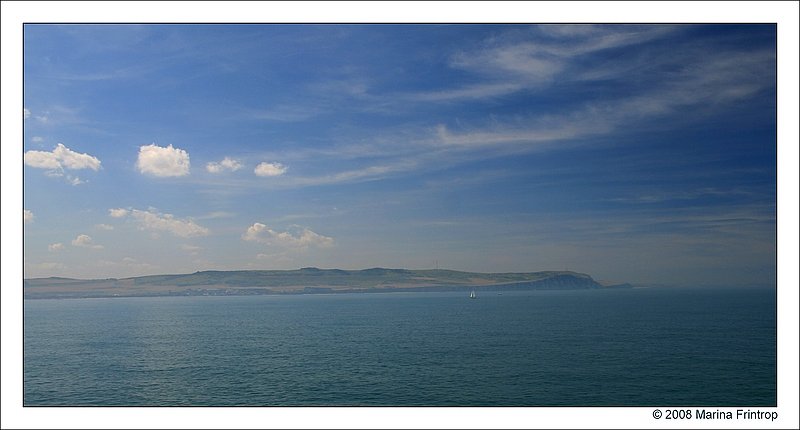 Blick auf die franzsische Kste am rmelkanal, Cap Gris-Nez