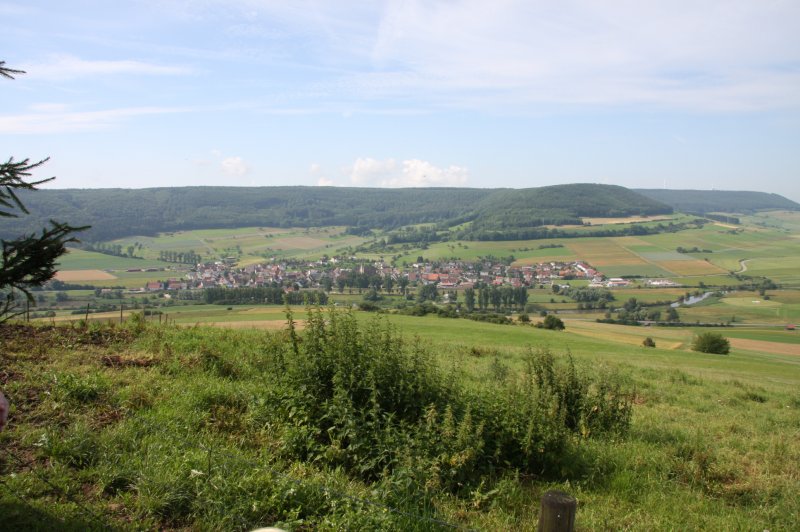 Blick auf Gutmadingen vom Wartenberg aus aufgenommen am 04.07.2009