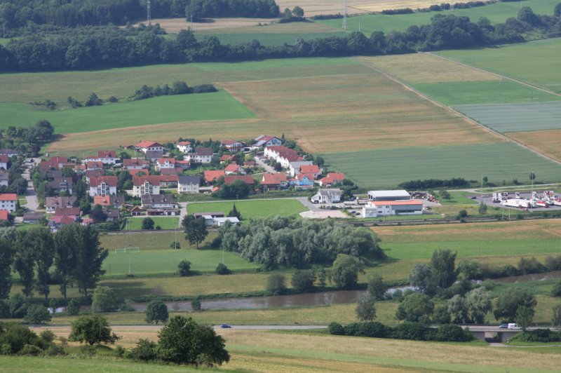 Blick auf Gutmadingen vom Wartenberg aus aufgenommen am 04.07.2009