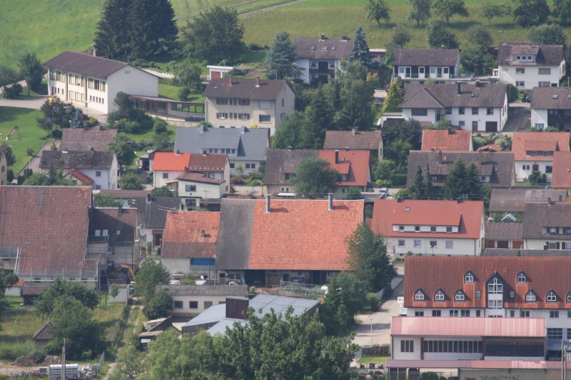 Blick auf Gutmadingen vom Wartenberg aus aufgenommen am 04.07.2009