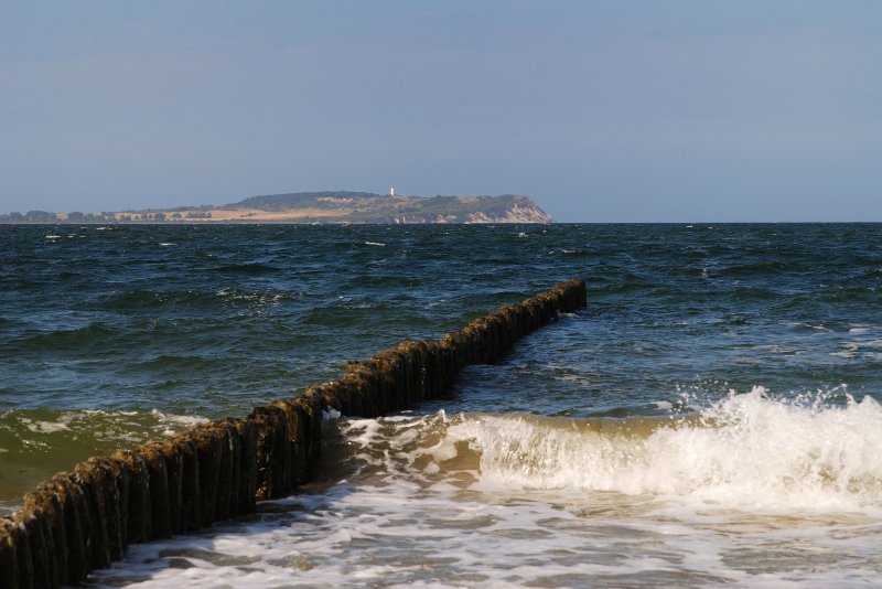 Blick auf Hiddensee, von Dranske (Insel Rgen) - 02.08.2008