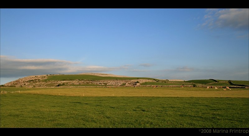 Blick auf die hgelige Landschaft bei Muckinish, Irland Co. Clare.