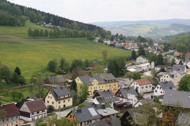 Blick auf Markersbach am 09,05.09.