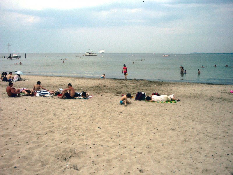 Blick auf die Ostsee bei Travemnde, Sommer 2005