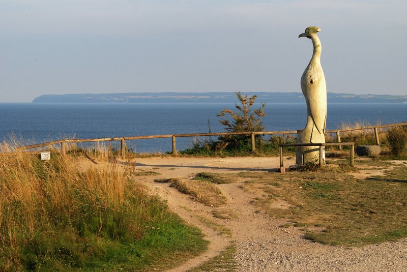 Blick auf die Ostsee, gesehen auf der kleinen Wanderung von Vitt nach Arkona. (15.08.2009)
