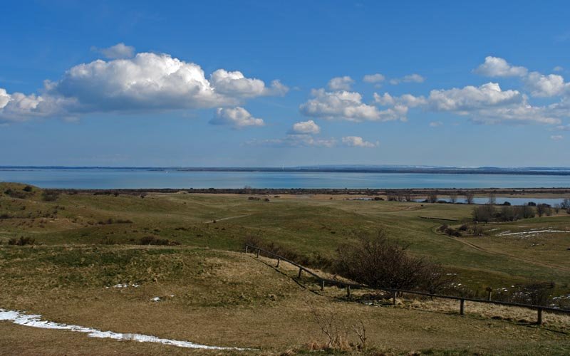 Blick vom Bakenberg in Richtung Rgen, Mrz 2008