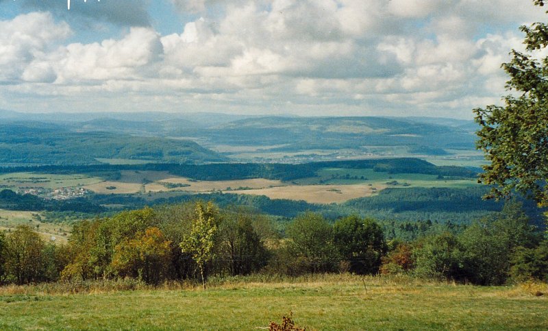Blick vom Dolmar auf Sdthringen, um 2003