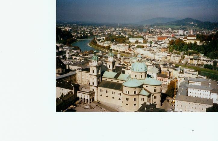 Blick von der Festung Hohensalzburg ber die Stadt 