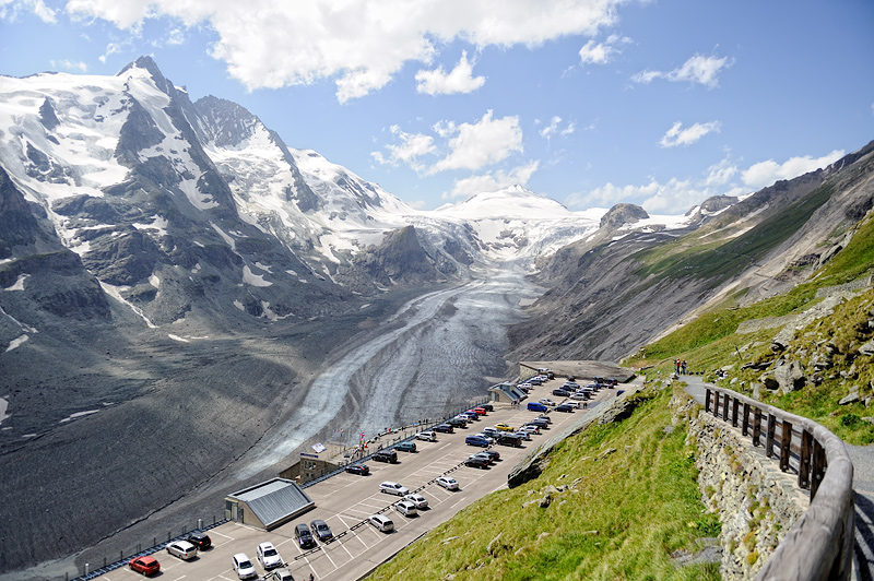 Blick von der Franz-Josefs-Htte auf den Groglockner, Sommer 09