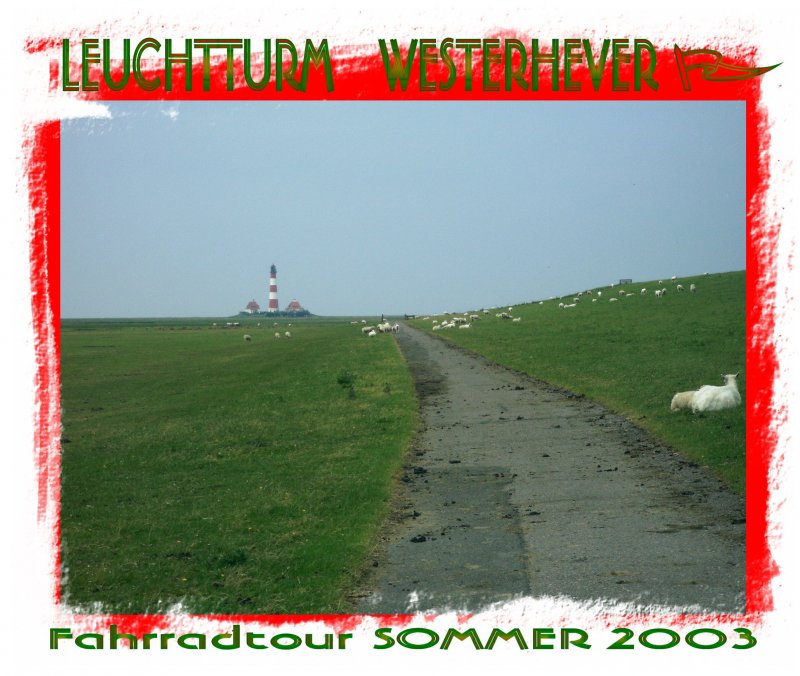 Blick nach Westerhever (Leuchtturm)