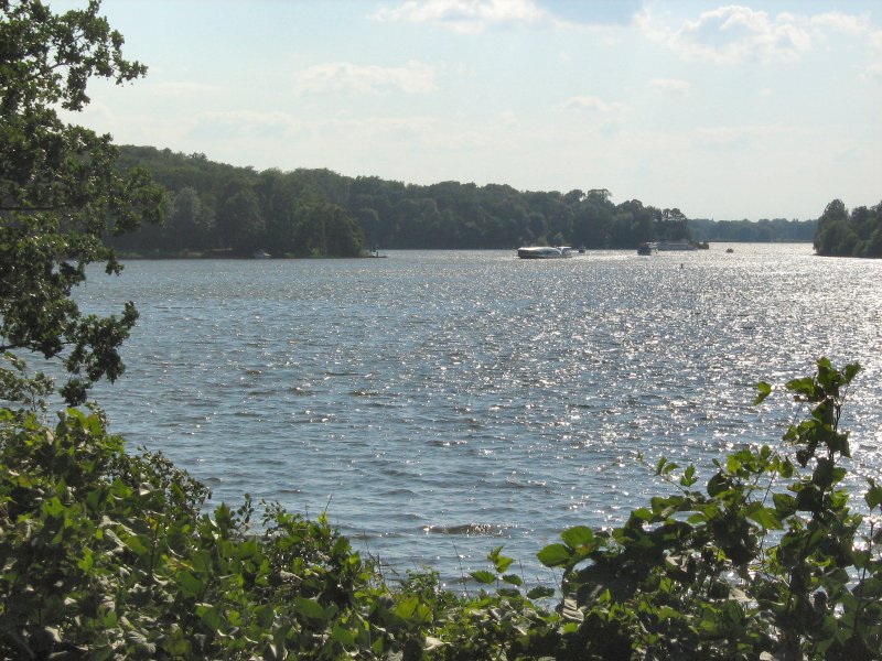 Blick von der Pfaueninsel auf die Havelgewsser, Sommer 2007