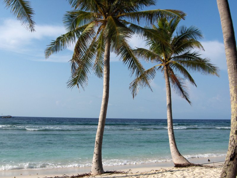 Blick richtung Atoll auenseiten (Indischer Ozean). Mrz 2006