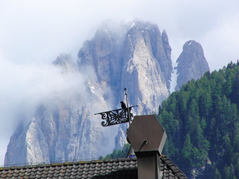 Blick von St. Ulrich (Sdtirol)auf den Langkofel