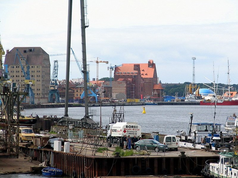 Blick in den Stralsunder Hafen
