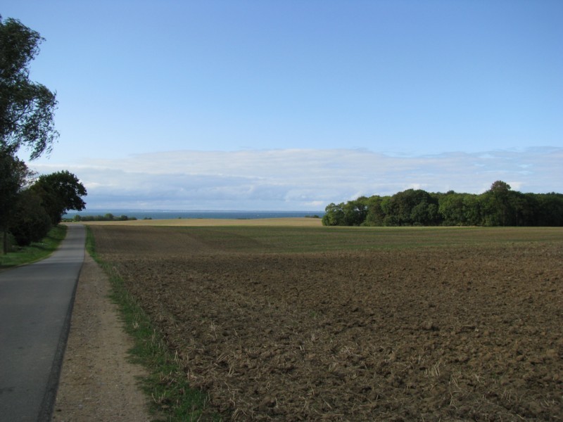 Blick von der Strae Redewisch nach Steinbeck in die neustdter Bucht, 3.09.2008