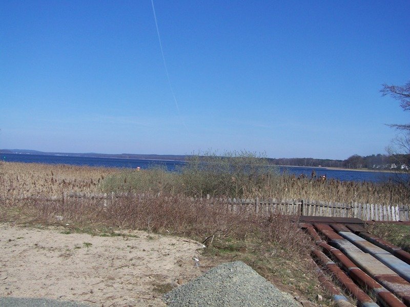 Blick ber den Scharmtzelsee vom Bahnhof Wendisch-Rietz 
Aufgenommen am 2 April 09