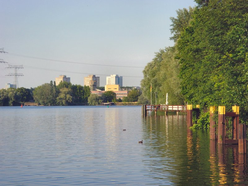 Blick ber die Spree von der Insel,
JULI 2008