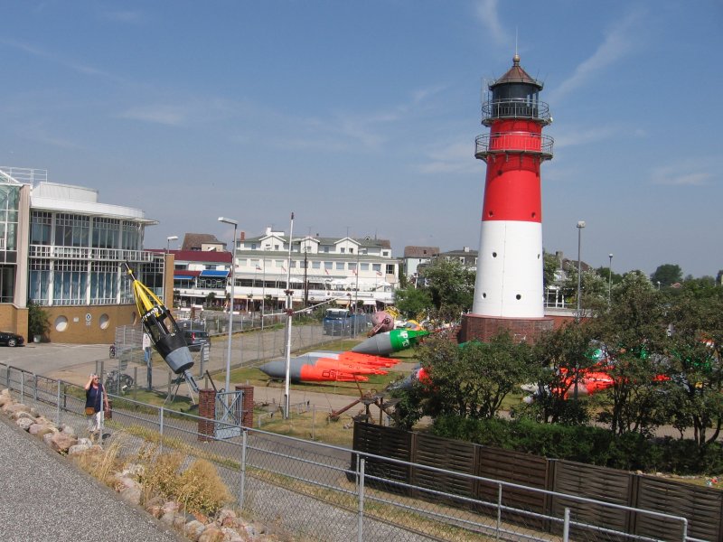 Blick zum Leuchtturm von BSUM, Juli 2006