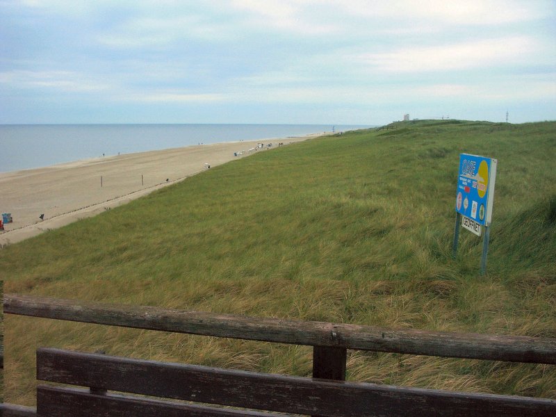 Blick zum Strand bei Westerland (Sylt 2003)