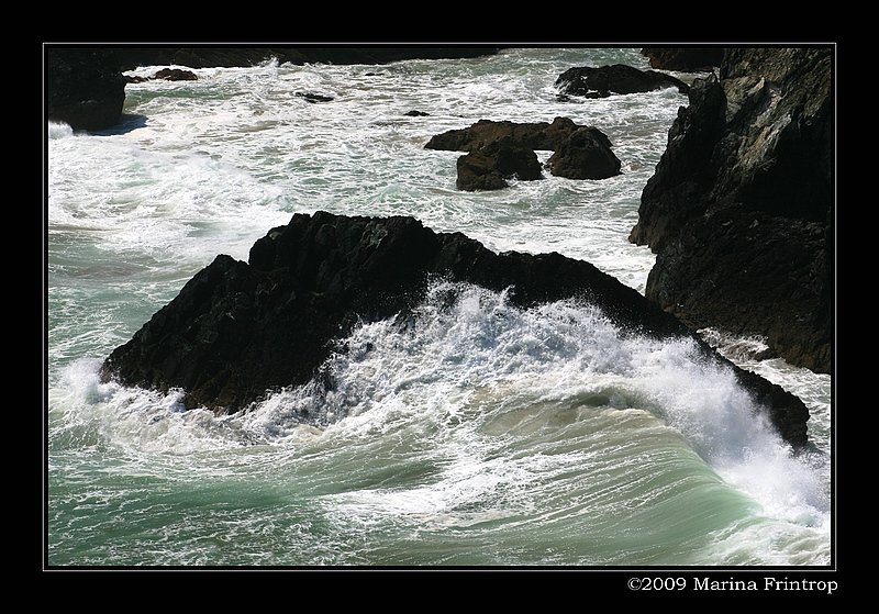 Brandung an der Kste von Cornwall, England