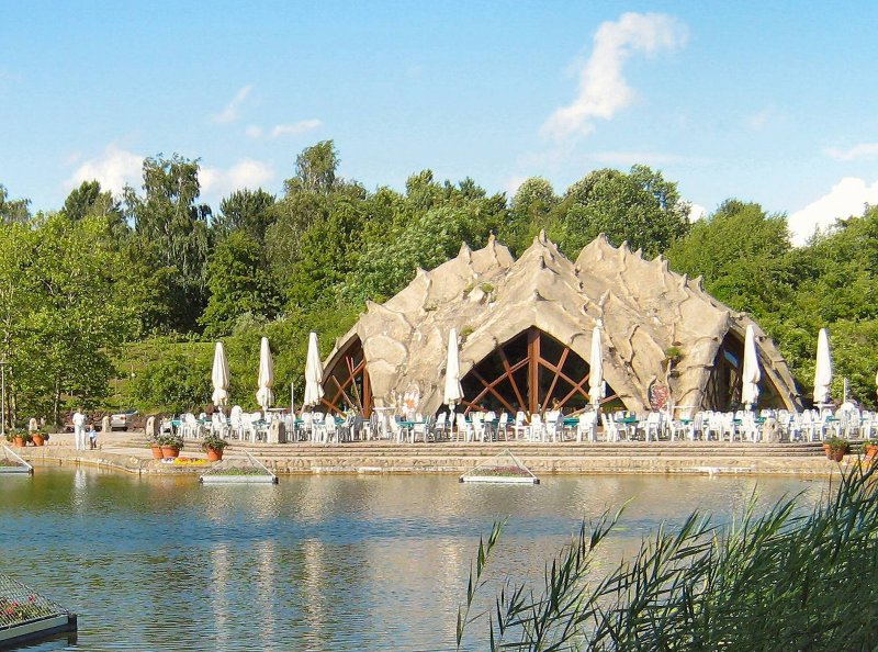 Britzer Garten in Berlin, Gaststtte am See, 2007