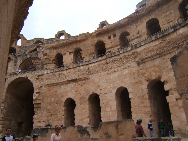 Das Amphitheater von El Jem (Tunesien) im Herbst 2006