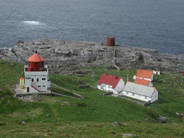 Das Runde fyr an der Nordspitze von der Insel Runde.