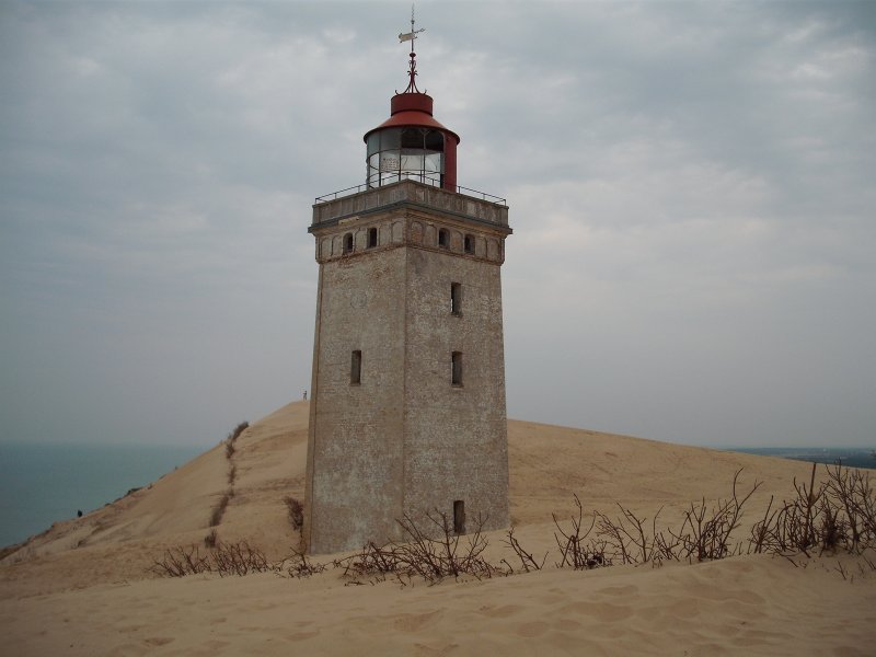 Der alte Leuchtturm  Rubjerg Knude  bei Lonstrup