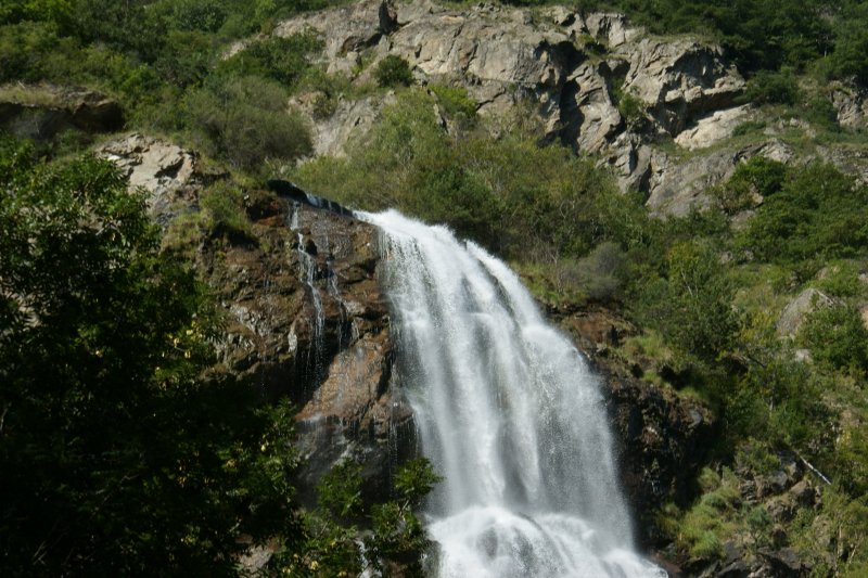 Der obere Teil des Pissevache Wasserfalls.
(September 2008)