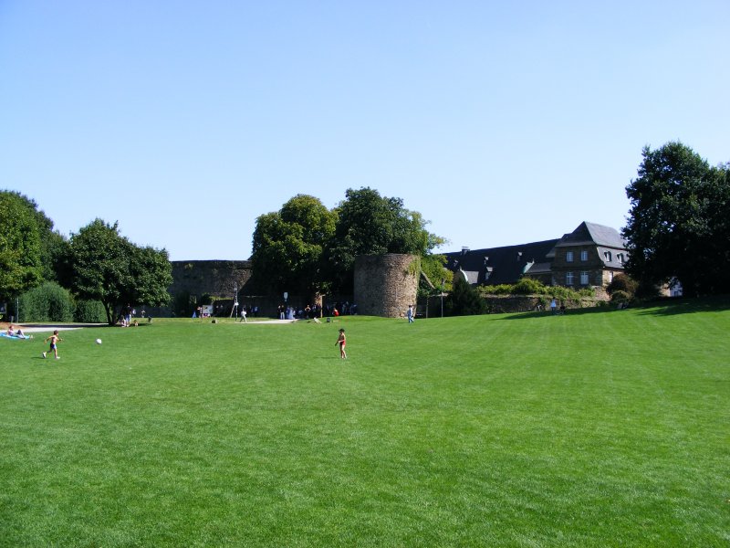 Der Park bei Schlo Broich in Mlheim (Ruhr)