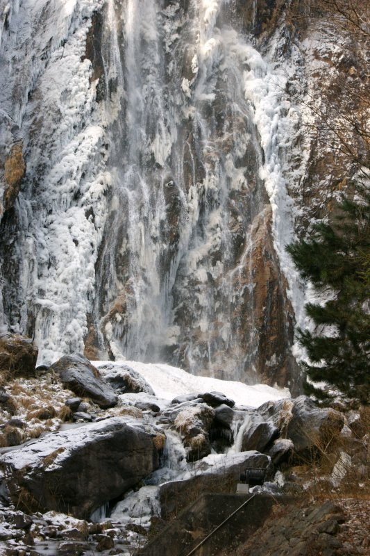 Der Pisse-Vache Wasserfall kennt keine Winterpause...
(05.01.2009)