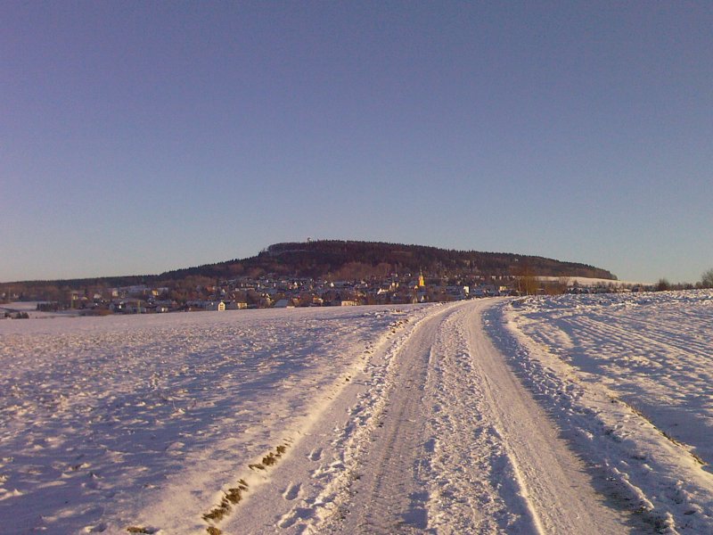 Der Scheibenberg im Winter 2008.