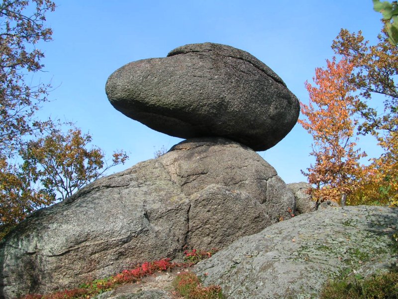 Der  SCHWAMMERLING  oder Wackelstein im Naturpark Rechberg (Mhlviertel)