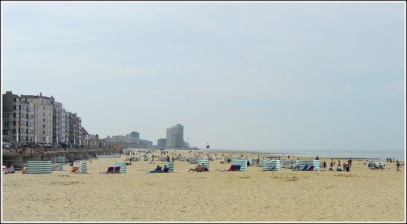 Der Strand in Oostende am Ostersonntag 2009. (Jeanny)