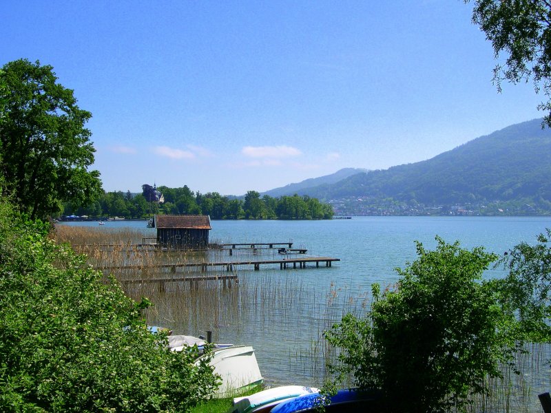 Der Traunsee bei Altmnster, Bundesland Obersterreich, am 17.05.2009