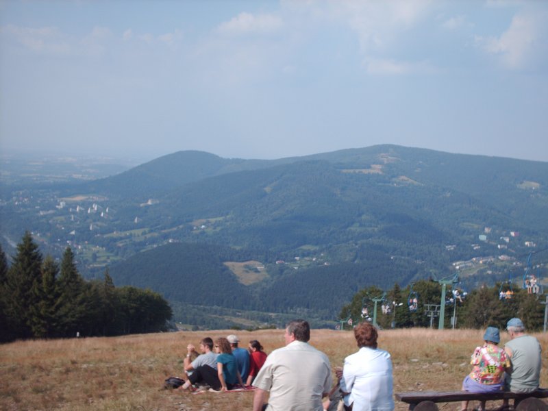 Die Berge umweit von Wisła. Hier auf den Berg Cszantoria.