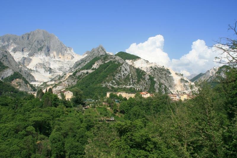 Die Cave di Carrara - Die Marmorbrche von Carrara.