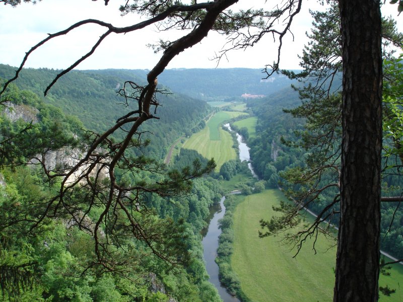 die junge Donau durchbricht die Schwbische Alb bei Kloster Beuron,
2007 