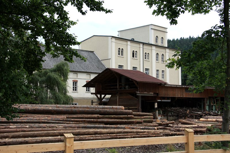 Die Neue Mhle (Sternermhle) in Neumhle/Elster wird noch heute als Sgewerk genutzt. 10.09.2008