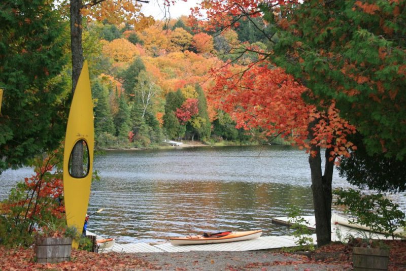 Eine Kanuvermietung im Algonquin Provinzial Park.