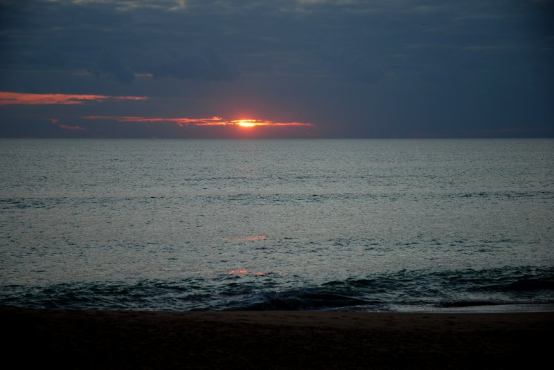 FARO, 09.01.2007, Sonnenuntergang auf der Ilha de Faro