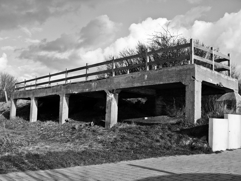 Festlandteile der Karniner Brcke auf Usedom, 28.02.08