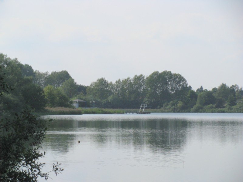 Grevesmhlen; Ploggensee, Badeanstalt mit Sprungturm, 09.09.2008