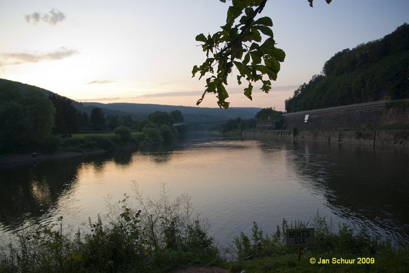 Hannoversch Mnden der Zusammenfluss von Werra und Fulda zur Weser