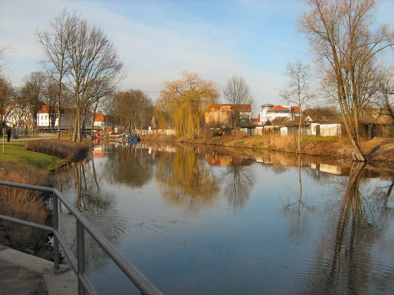 Havel in Oranienburg, Wintermonat Februar 2008