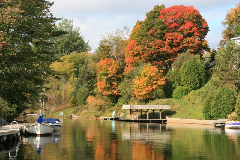 Herbststimmung in Bracebridge Ontario.