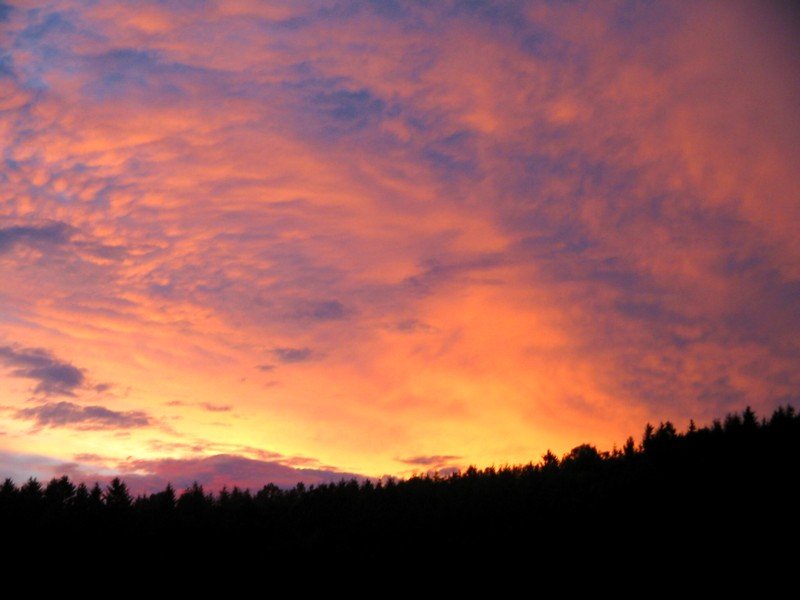 Herrliches Abendrot ber Burkhardtsdorf, 20.07.07