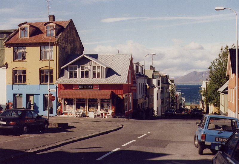 Im Centrum von Reykjavik im Juni 1997.