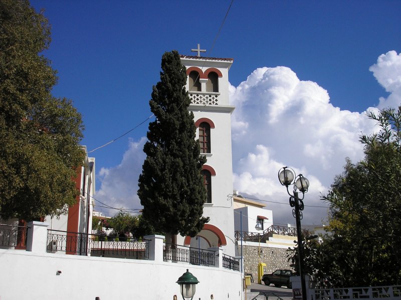 Kirchturm von Theologos auf Rhodos