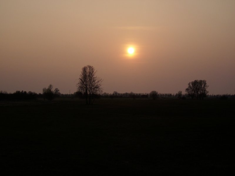 Kleine Fortsetzung meiner Landschaftsfotos.Die Sonne versinkt im flachen Land Rgen`s.